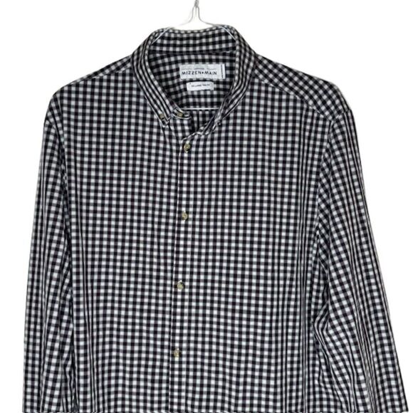 Mizzen+Main Leeward Malloy‎ Long Sleeve Men's Dress Shirt Size XXL-Trim - Picture 8 of 11